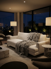 Lambskin Blanket Toscana 185 x 150 cm Model 2562 Grey