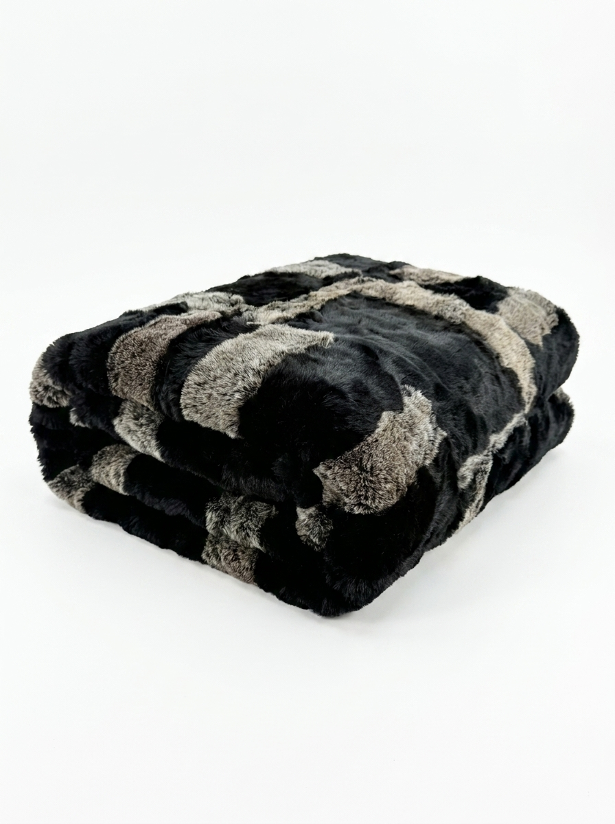 Sheepskin Blanket Toscana 200 x 200 cm Model 2513 Anthracite Melange