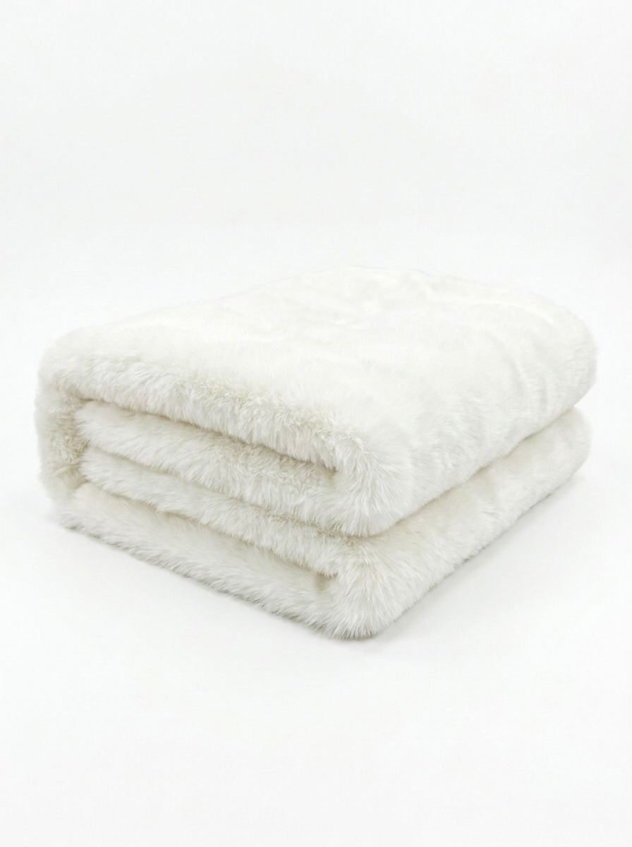 Lambskin Blanket in Champagne / Natural White