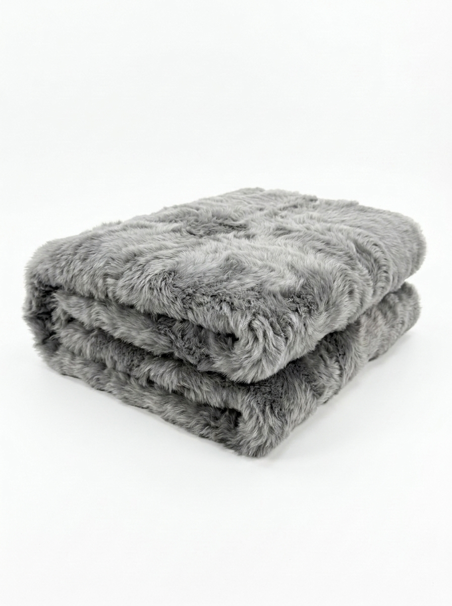 Lambskin Blanket Toscana 185 x 150 cm Model 2562 Grey