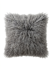 Lambskin Cushion Tibet Grey with Filling