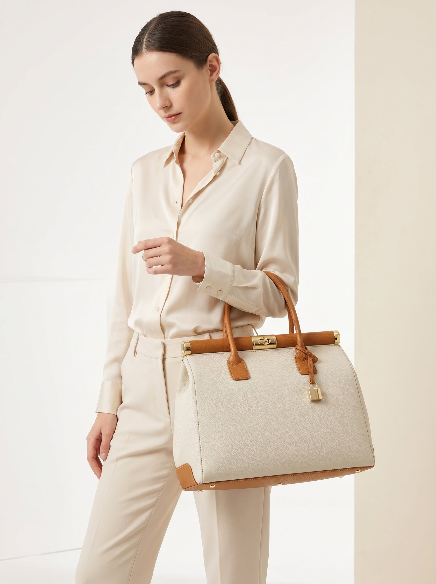 Luxury Leather Handbag for Women – Business Bag & Shoulder Bag