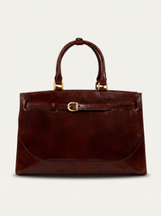 Premium Leather Hobo Bag "Noravia" - Brown