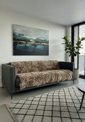 Lambskin Blanket Toscana – Cappuccino Curly 195 x 155 cm