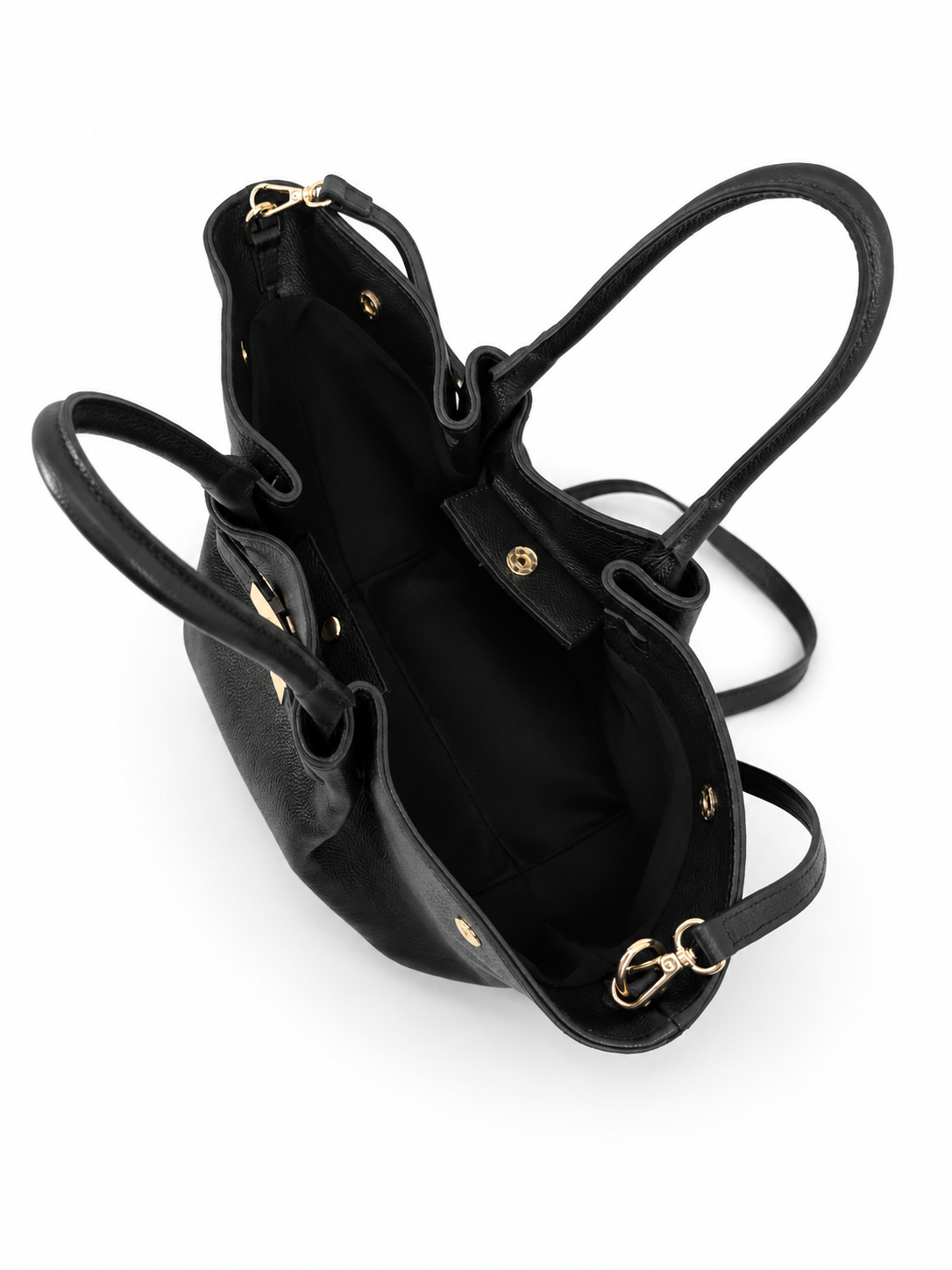 Luxury Women's Handbag Genuine Leather Black
