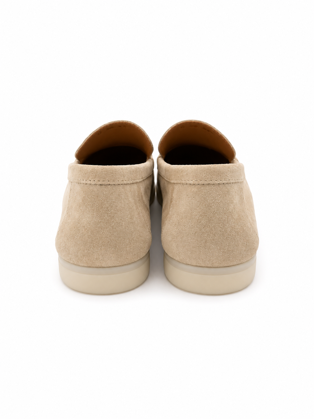 Men's Loafers in Beige Calf Suede (HOL60)