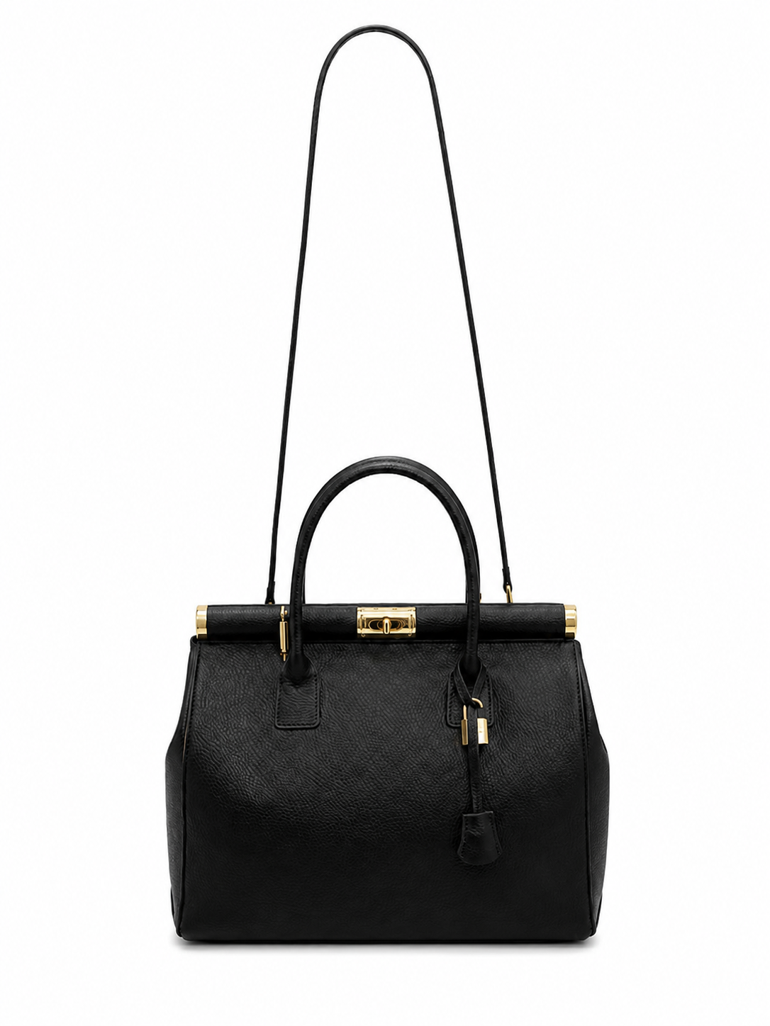 Exclusive Black Leather Handbag for Women – Elegant Business & Shoulder Bag