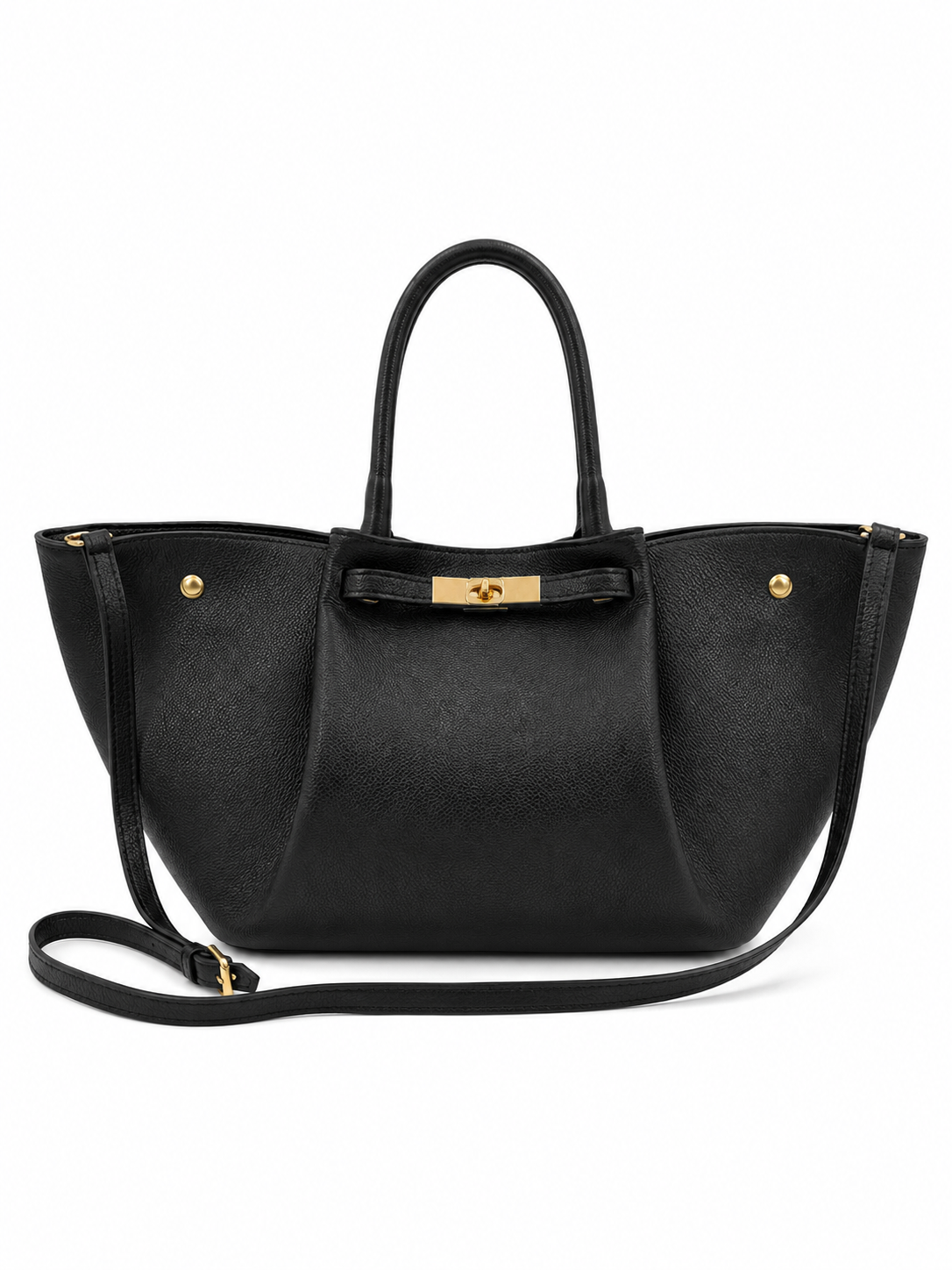 Luxury Women's Handbag Genuine Leather Black